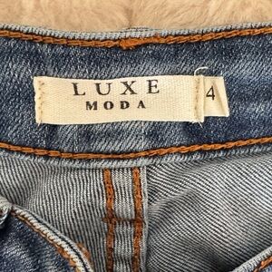 Luxe Moda Blue Denim Jeans